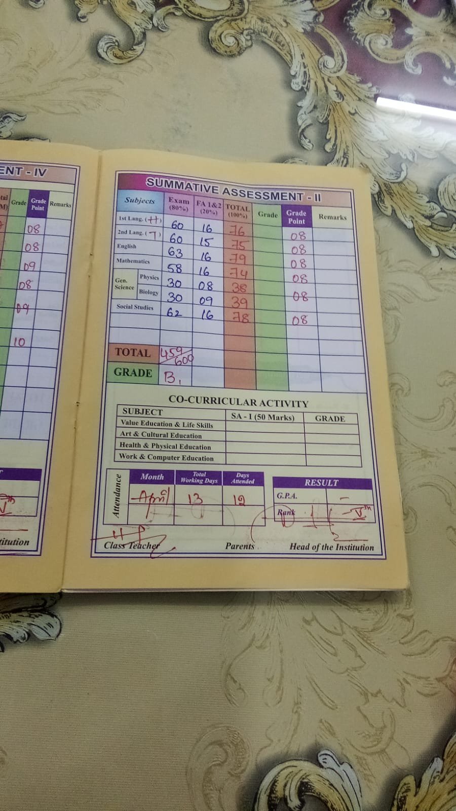 Report Card