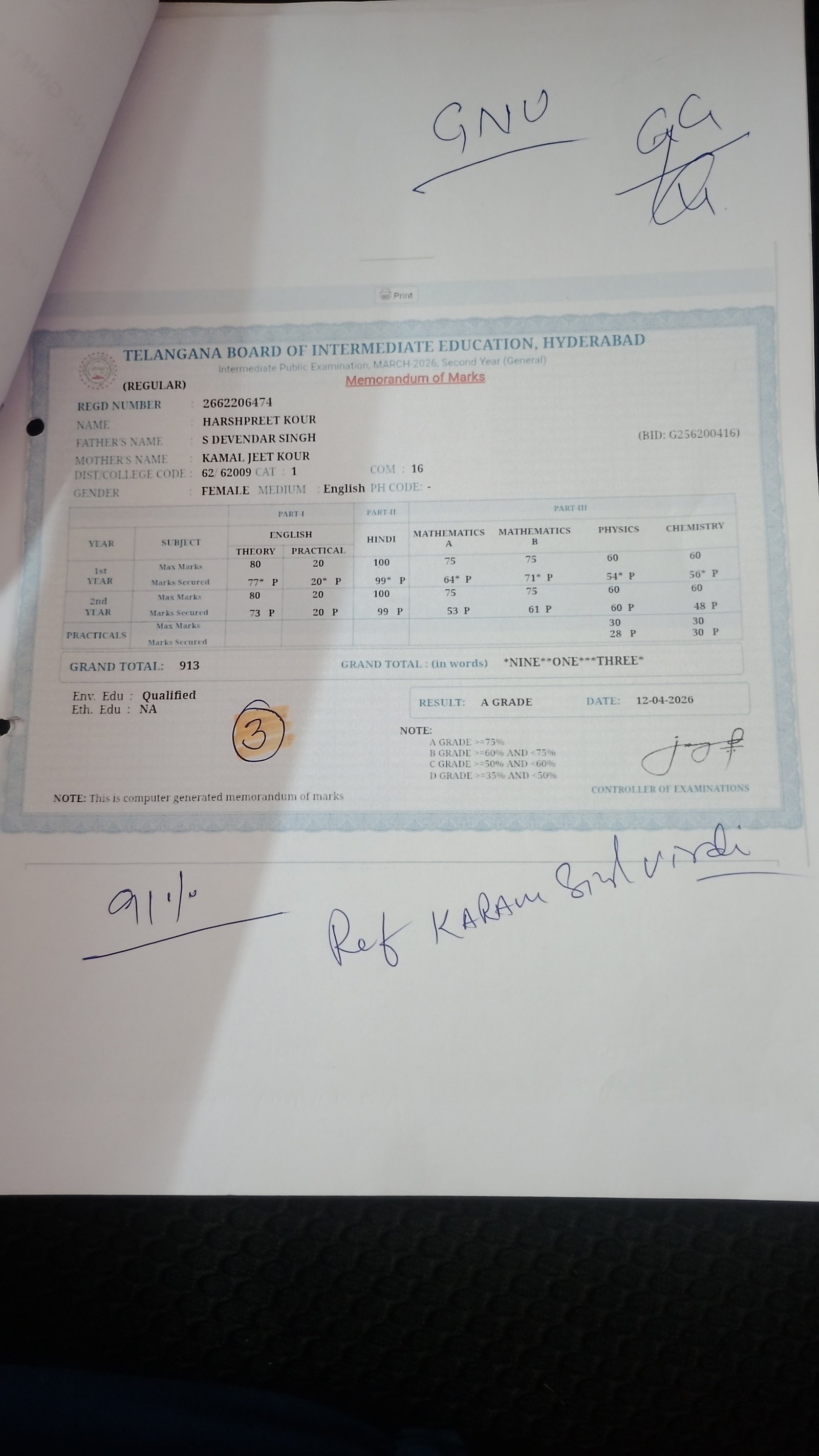 Report Card