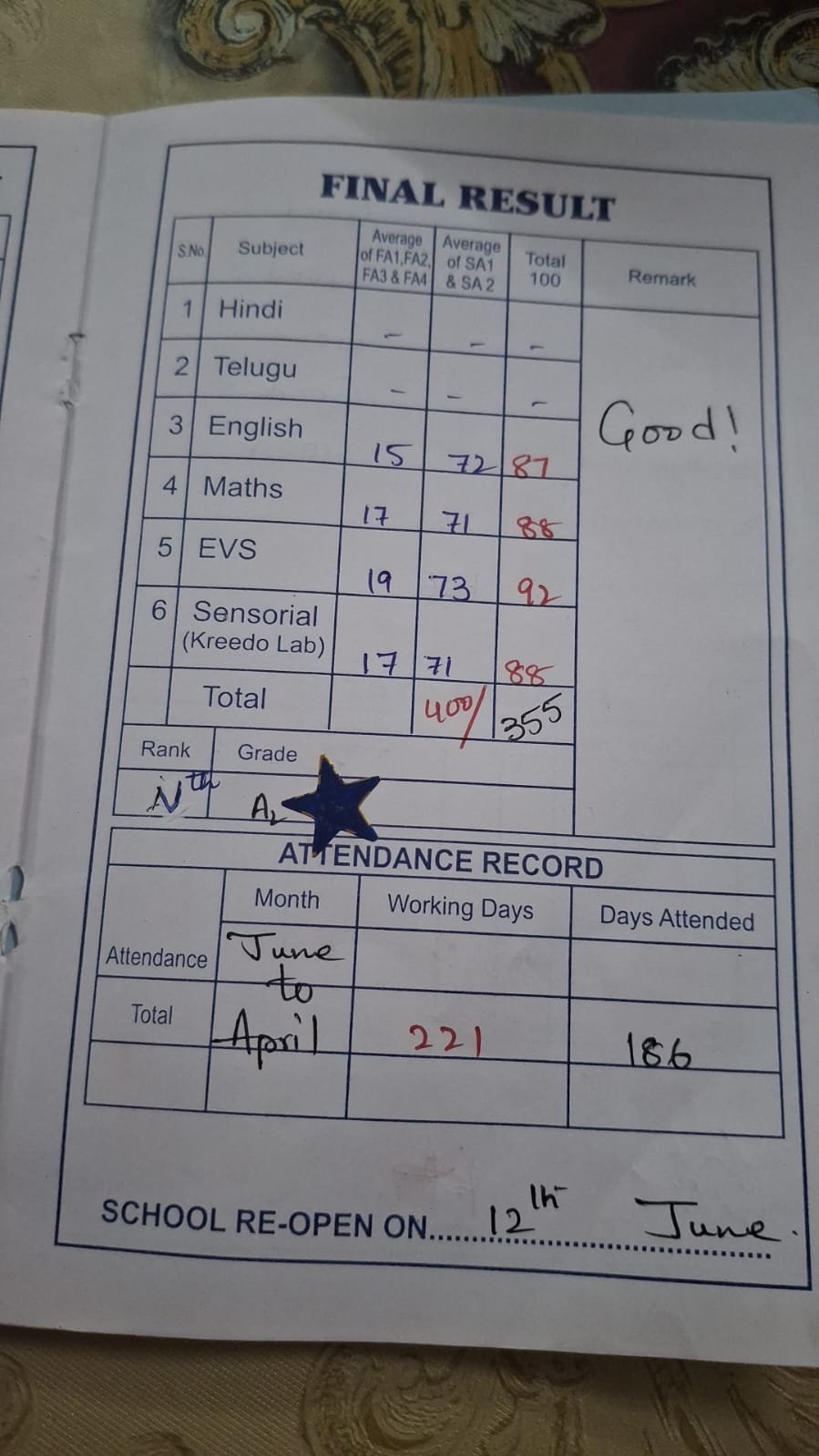 Report Card
