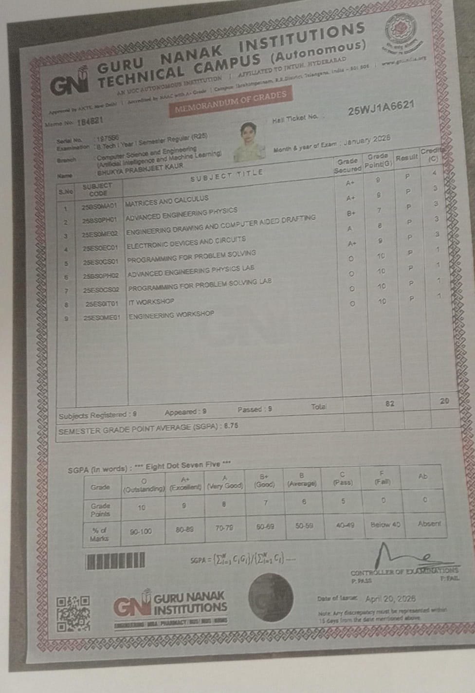 Report Card