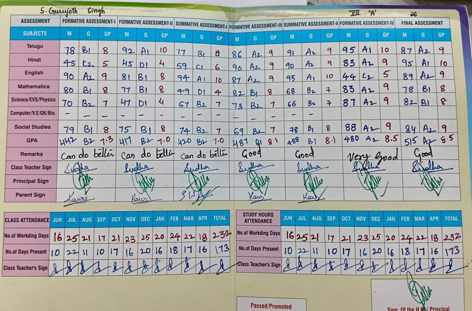 Report Card