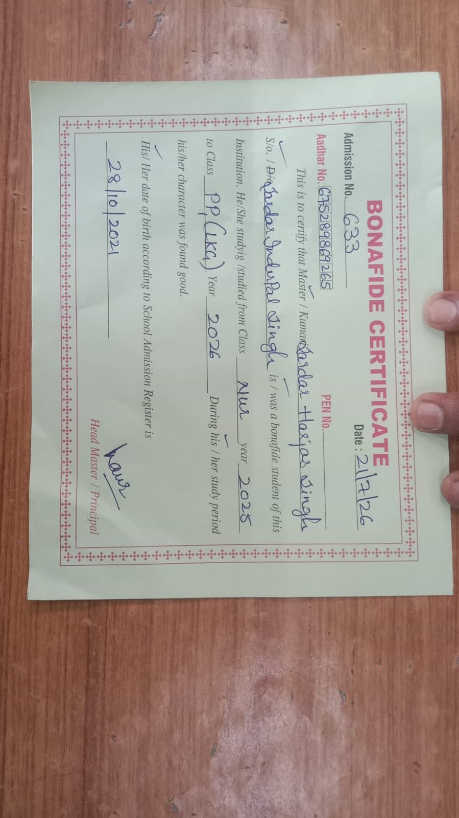 Report Card