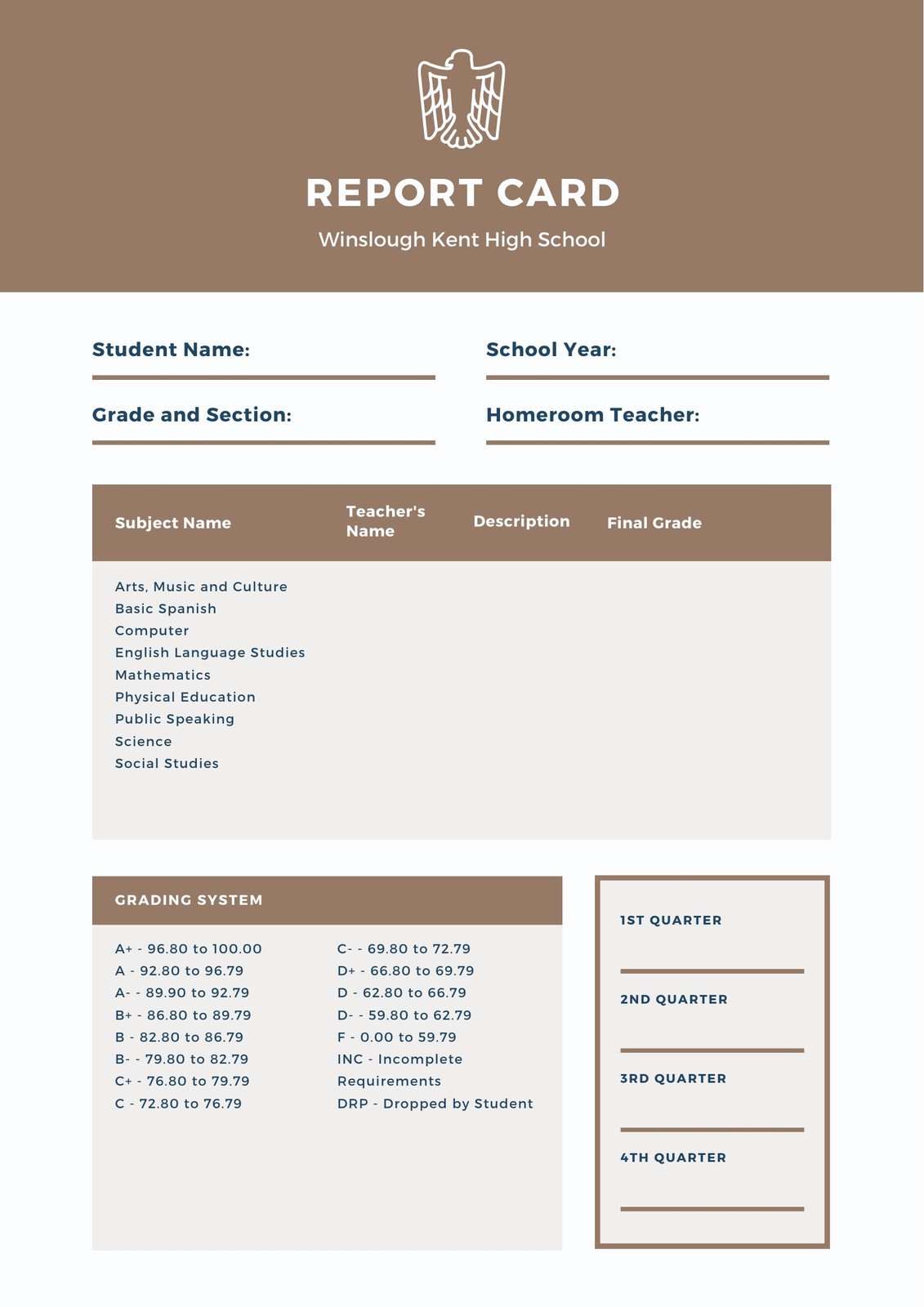 Report Card