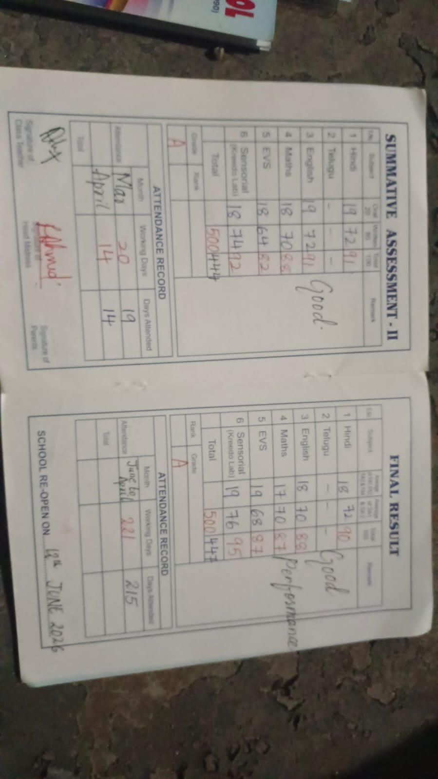 Report Card