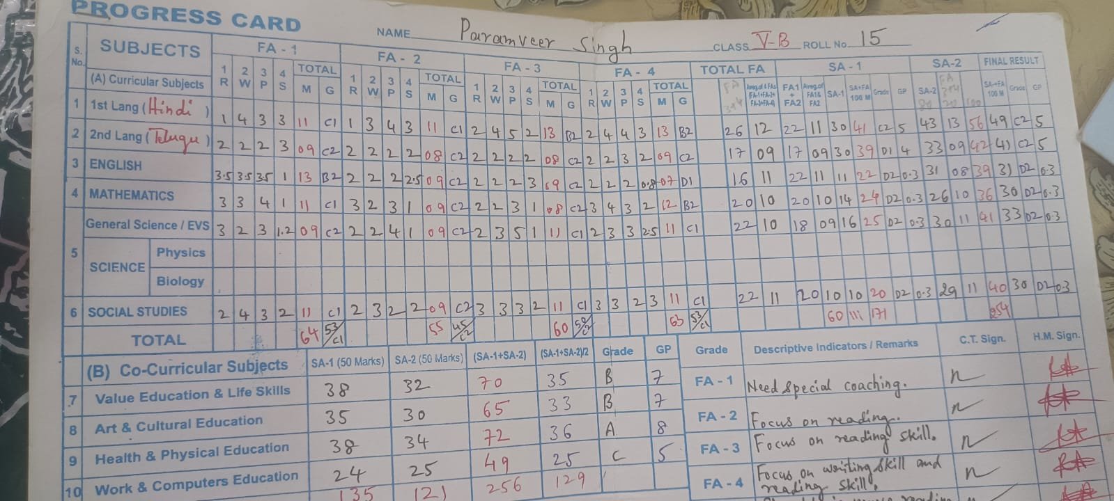 Report Card