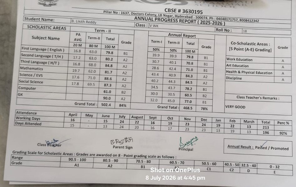 Report Card