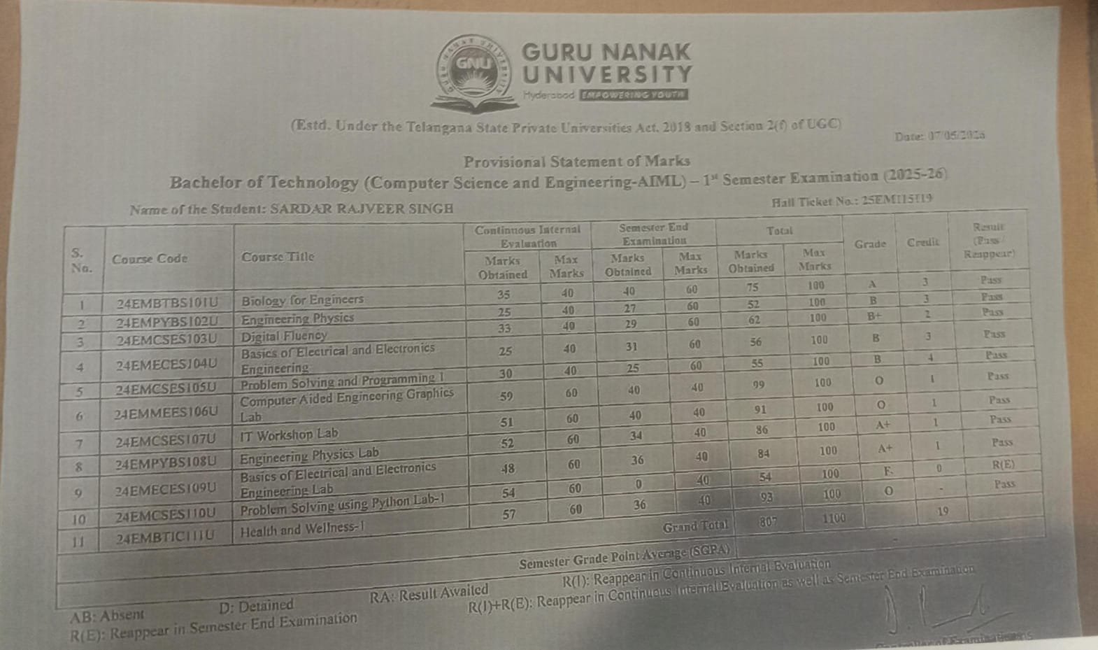 Report Card