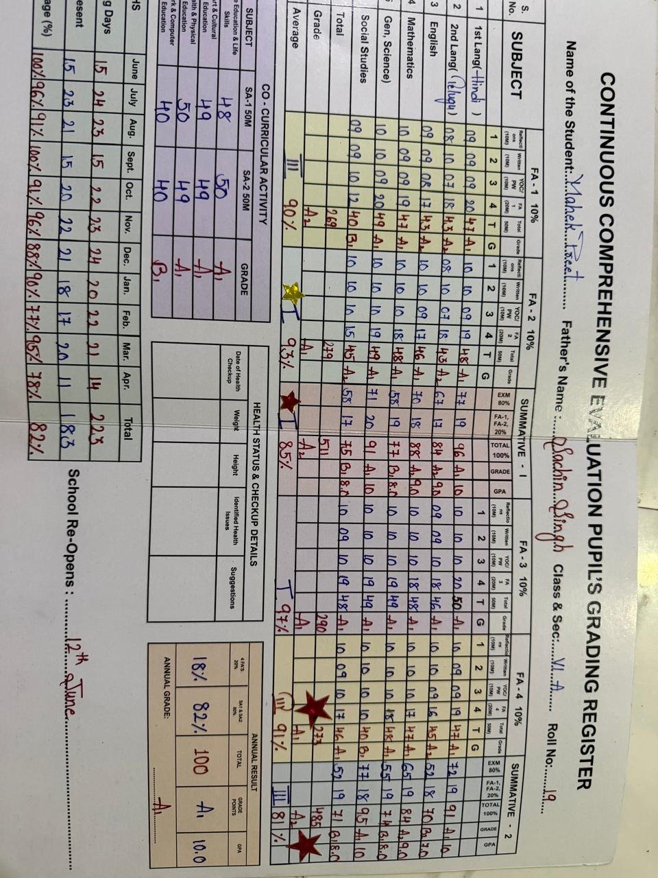 Report Card