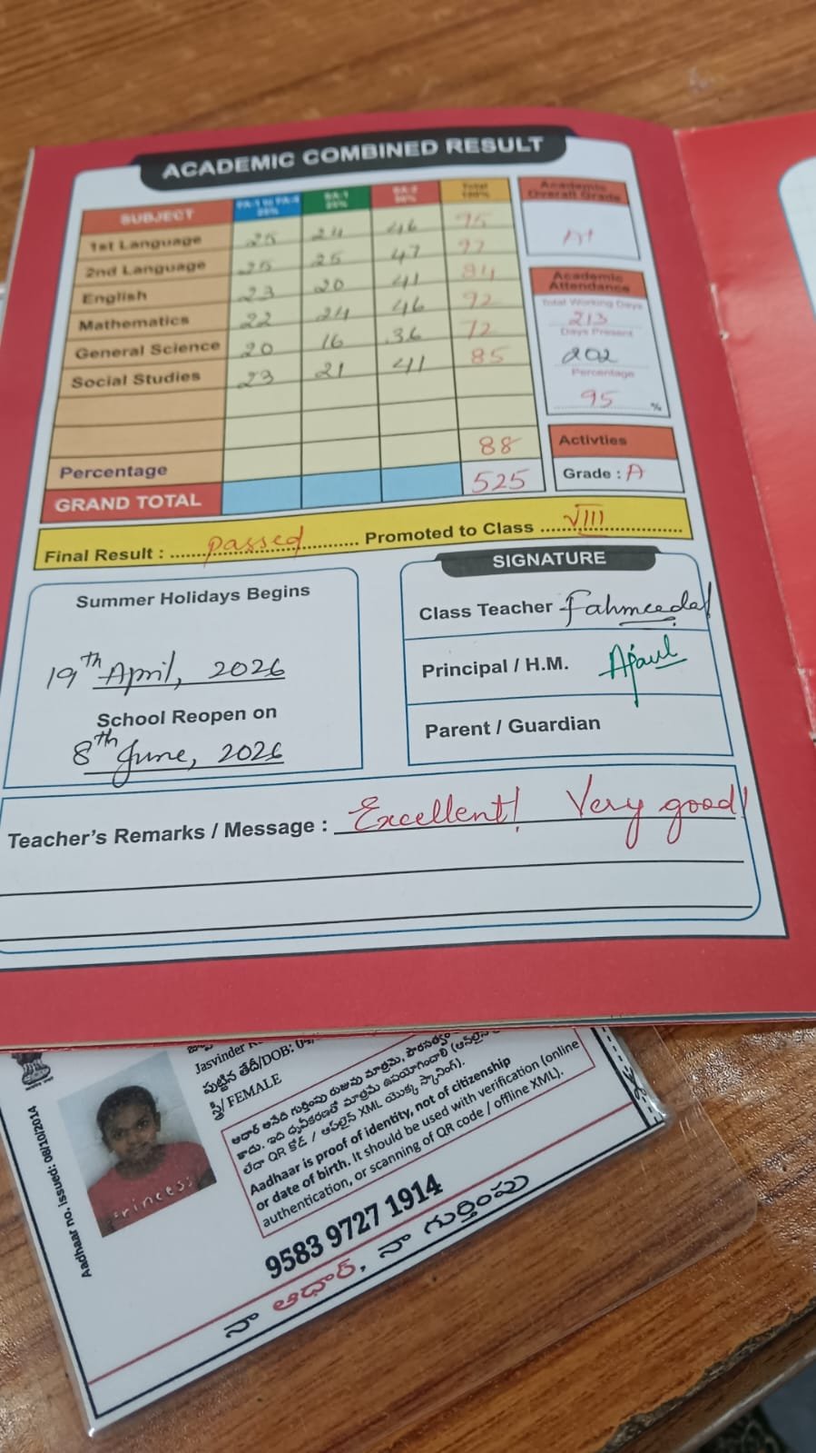 Report Card