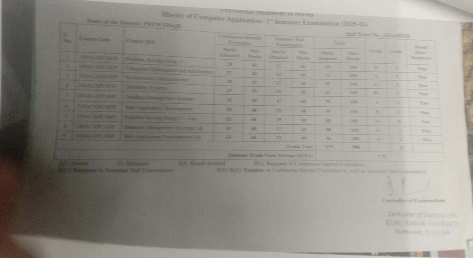 Report Card
