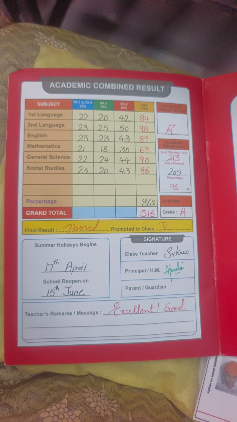 Report Card