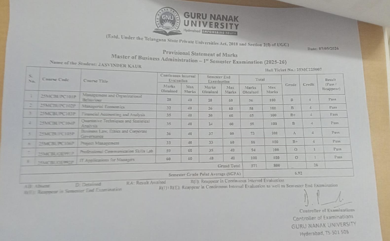 Report Card
