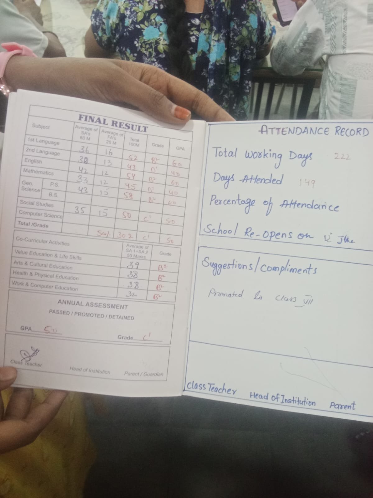 Report Card