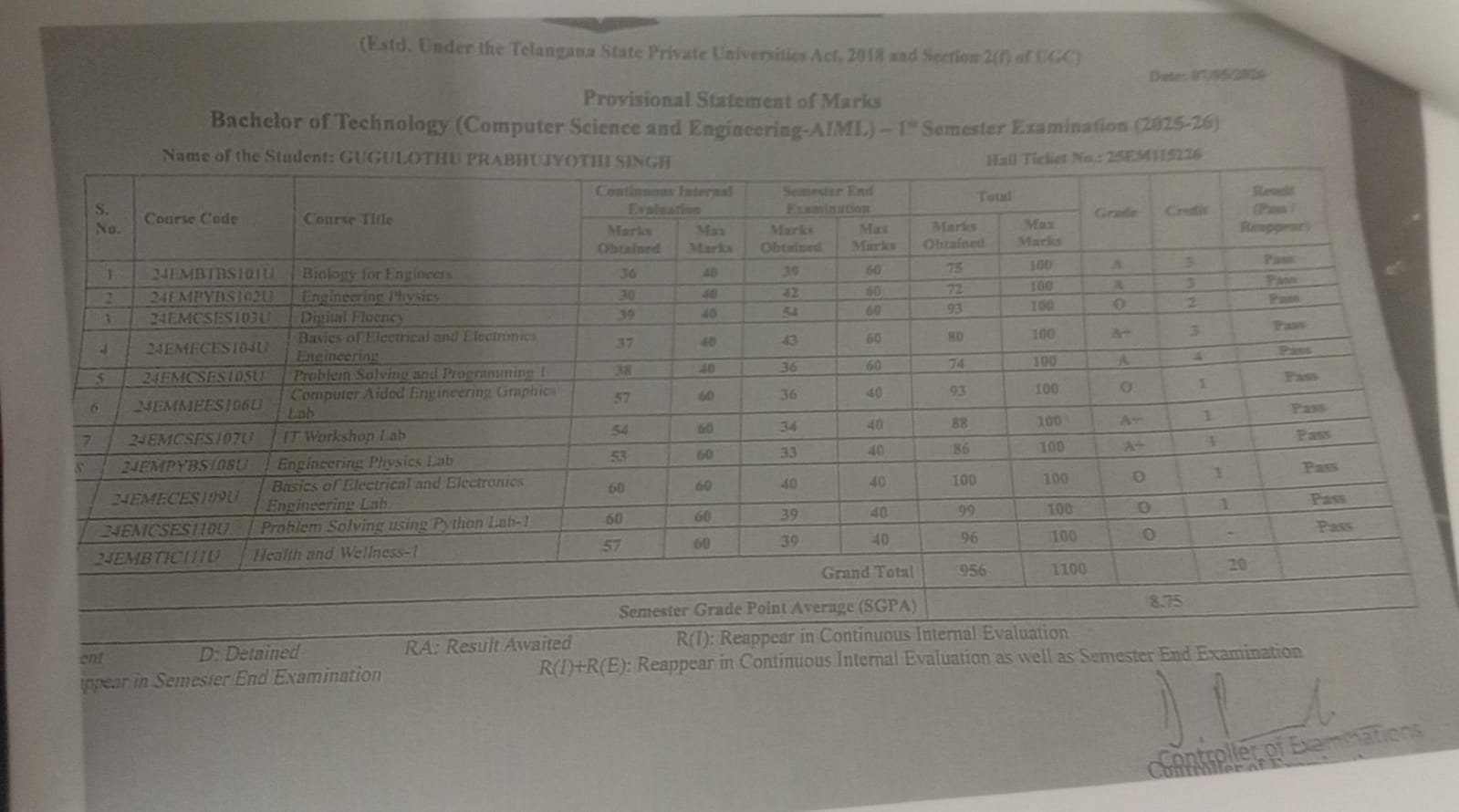 Report Card