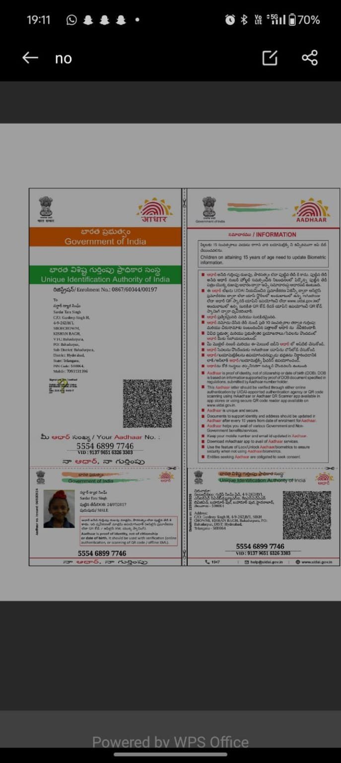 Aadhaar Photo