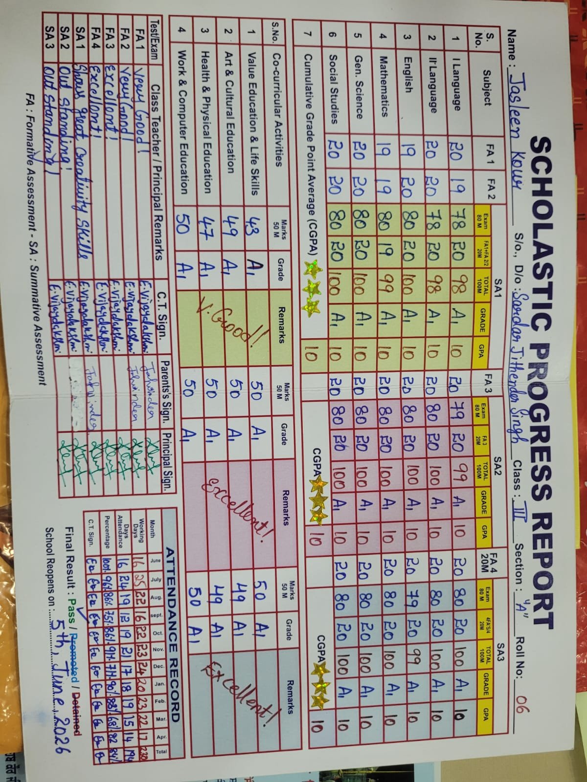 Report Card