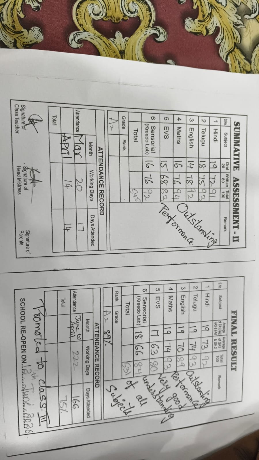 Report Card