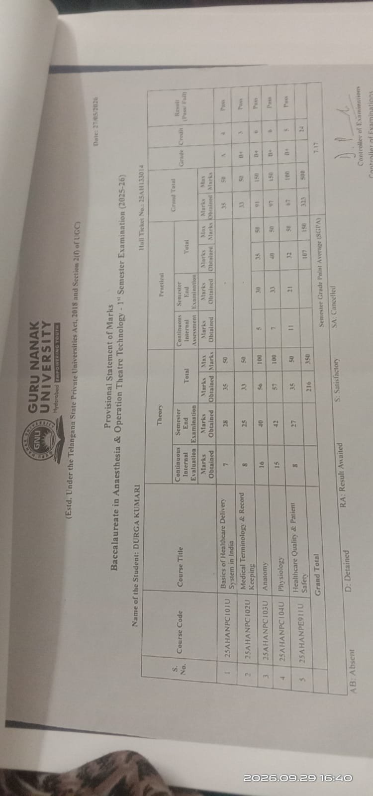 Report Card