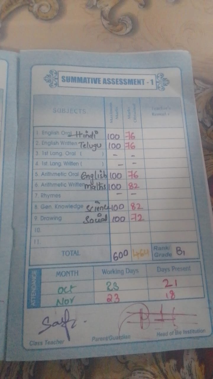 Report Card