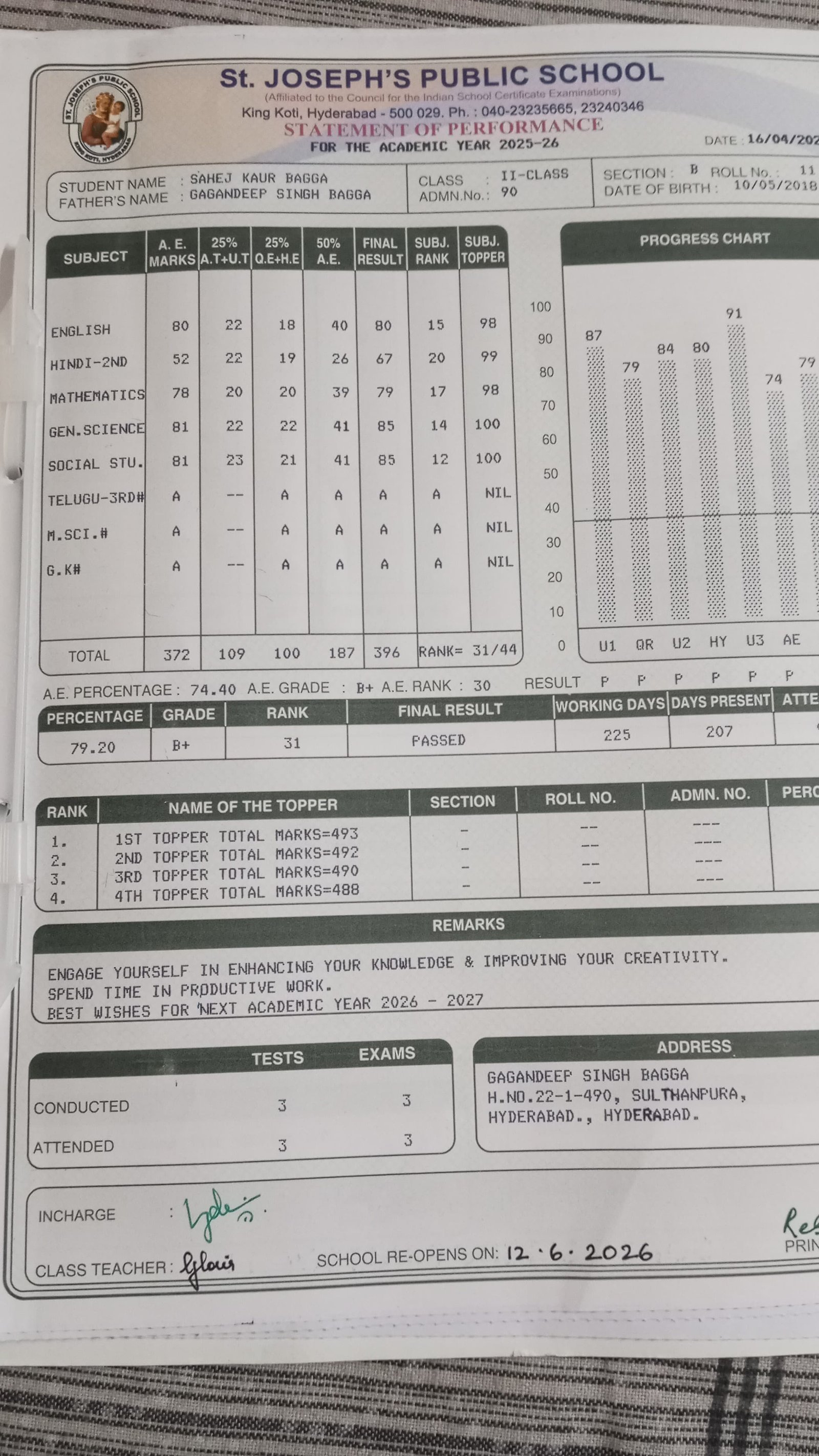 Report Card