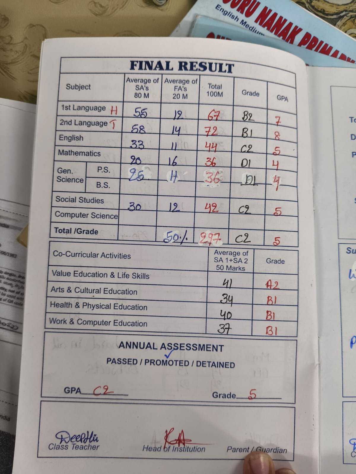 Report Card