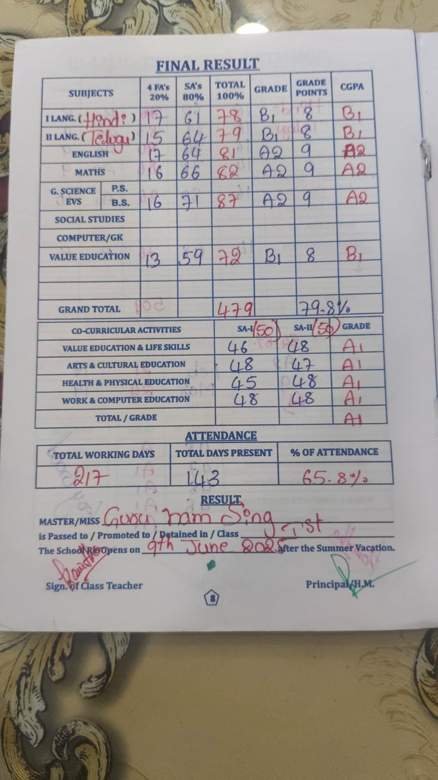 Report Card